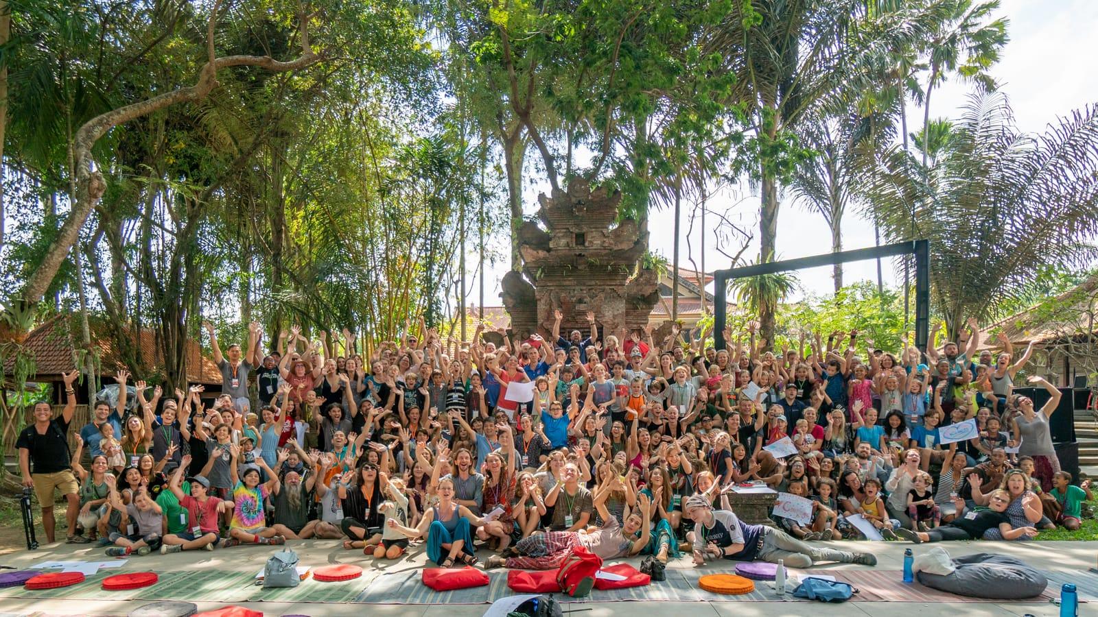 A worldschooling family gathering in Bali
